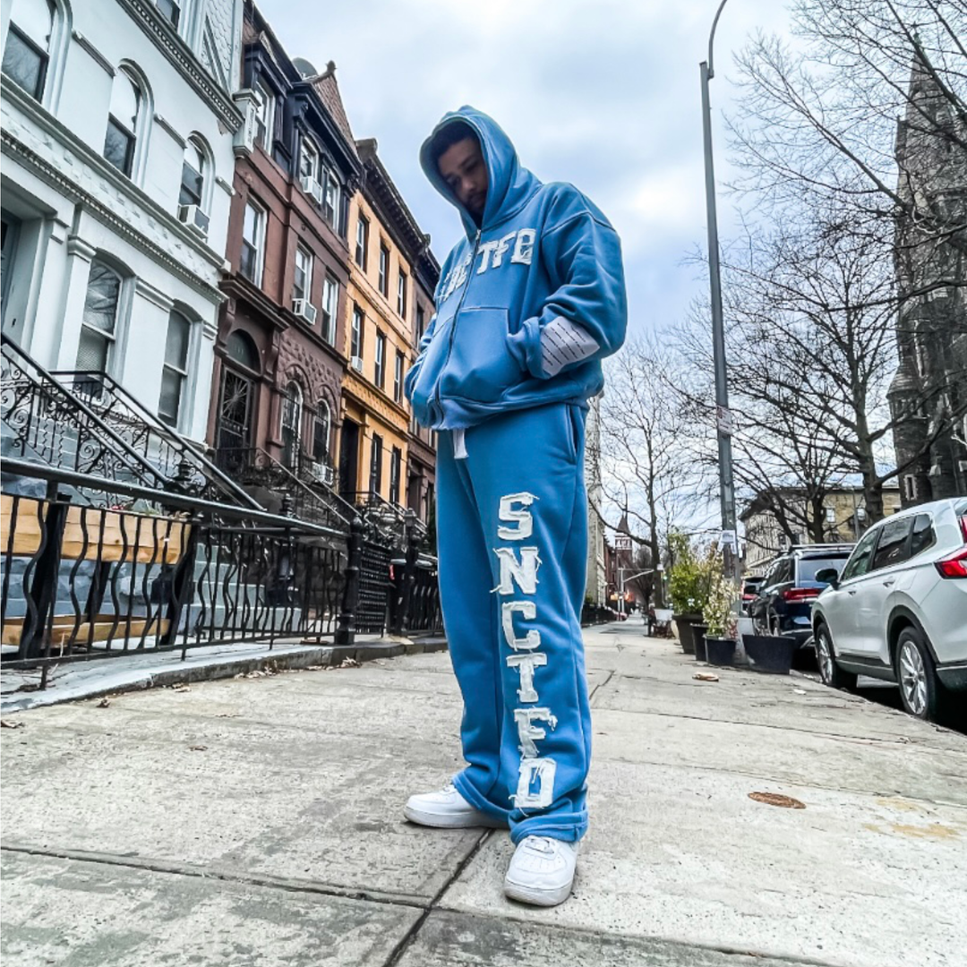 Oversized Sanctified Distressed Hoodie